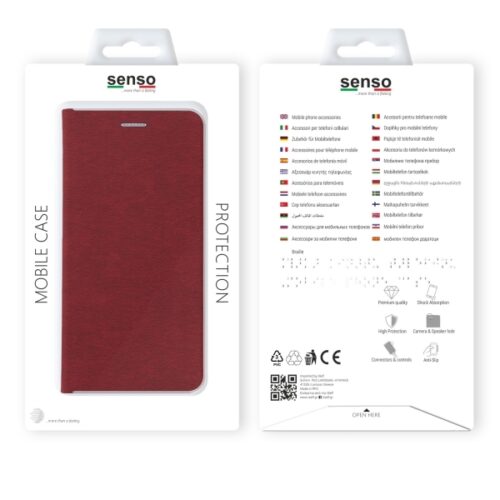 SENSO FEEL STAND BOOK SAMSUNG A70 red