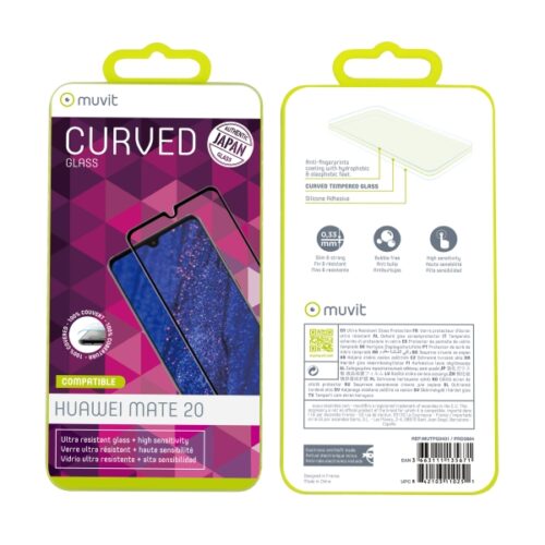 MUVIT JAPAN FULL FACE HUAWEI P20 LITE 2019 black tempered glass