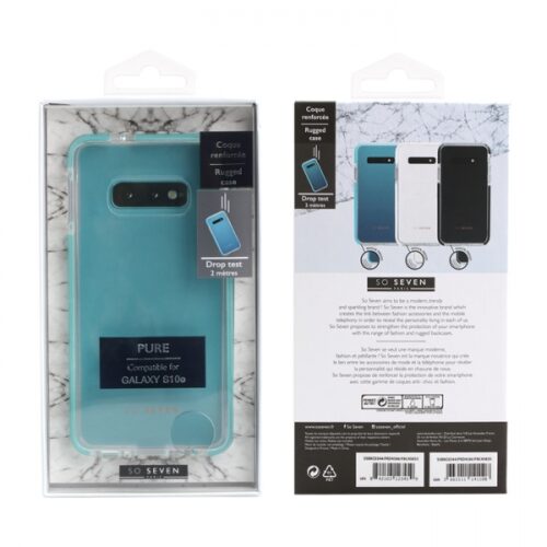 SO SEVEN RUGGED CASE PURE SAMSUNG S10e green backcover