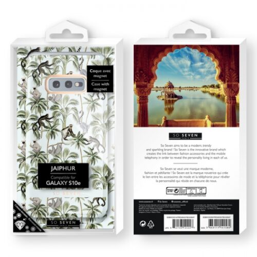 SO SEVEN PREMIUM JAIPUR BLUE LEMUR SAMSUNG S10e backcover