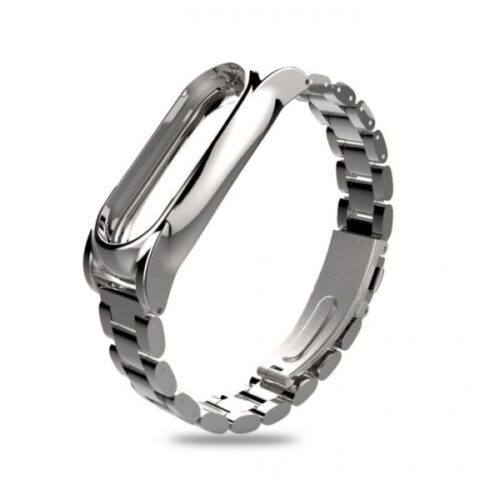 SENSO FOR XIAOMI Mi BAND 3 REPLACEMENT STEEL MAGNETIC STRAP silver