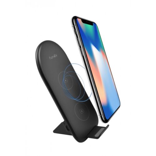 FONEX QI STAND 1.5 A 10W CHARGER black