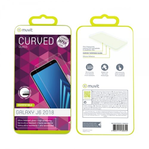 MUVIT JAPAN FULL FACE SAMSUNG J6 2018 tempered glass
