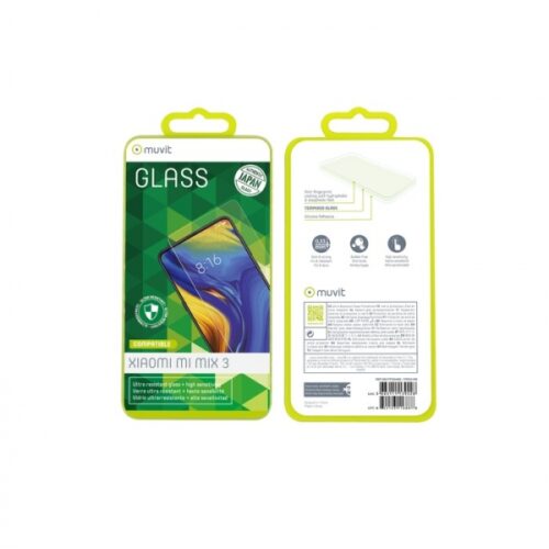 MUVIT JAPAN FULL FACE XIAOMI Mi MIX 3 transparent tempered glass
