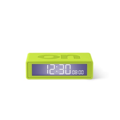 LEXON FLIP TRAVEL ALARM CLOCK green