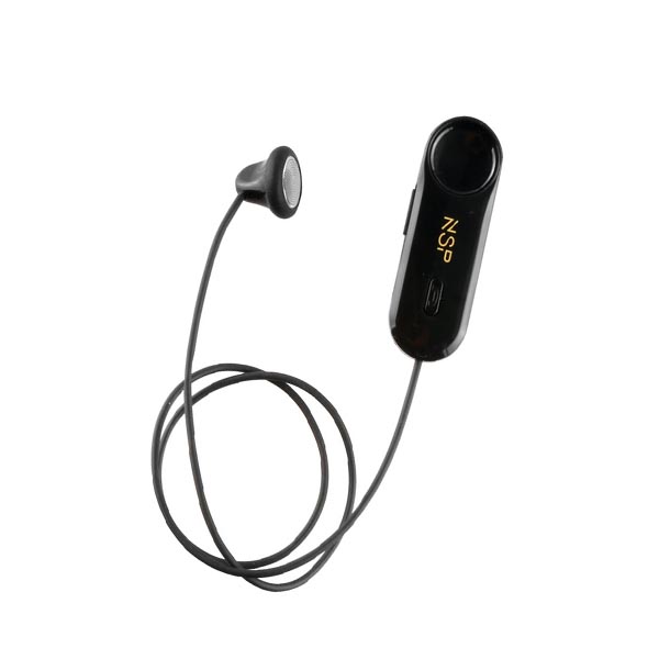 Ακουστικό Bluetooth V4.2 με μικρόφωνο και Magnet Clip (2 Devices) Μαύρο NSP BN118