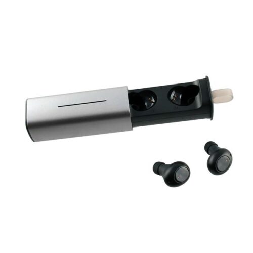 Ακουστικό Bluetooth V5.0 Inspire True wireless Stereo Headset V5.0 με Θήκη Φόρτισης-Μεταφοράς Metal