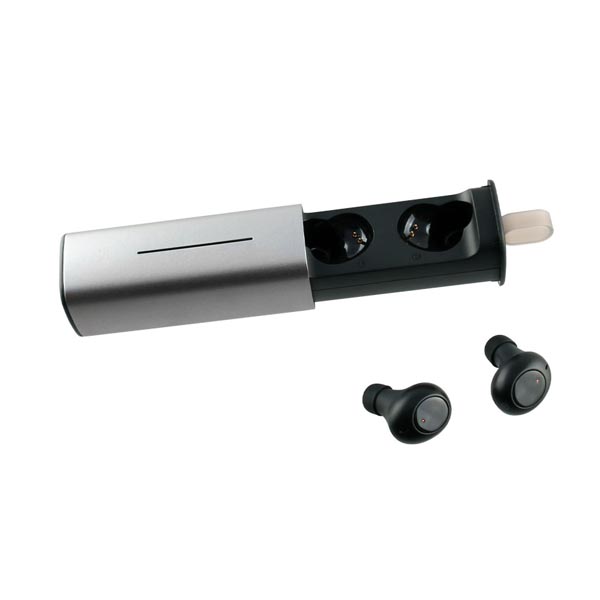 Ακουστικό Bluetooth V5.0 Inspire True wireless Stereo Headset V5.0 με Θήκη Φόρτισης-Μεταφοράς Metal