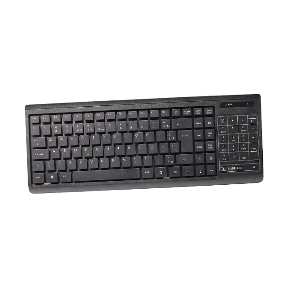 Ασύρματο Πληκτρολόγιο Touchpad 2.4G για Smart TV Black hvt