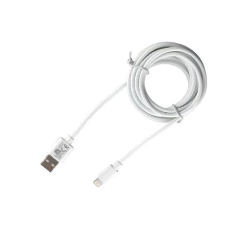 Καλώδιο Lightning USB 2.4A Φόρτισης - Data 2m Λευκό LO1 Lime