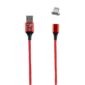 Καλώδιο Lightning USB Φόρτισης-Data Magnetic Braided 3.5A QC 2.0 1m Κόκκινο NSP