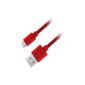 Καλώδιο Micro USB 2.0 1m Fabric braided κόκκινο