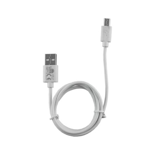 Καλώδιο Micro USB Devices Long USB 2.4A Φόρτισης - Data 1m LO1 Λευκό Lime