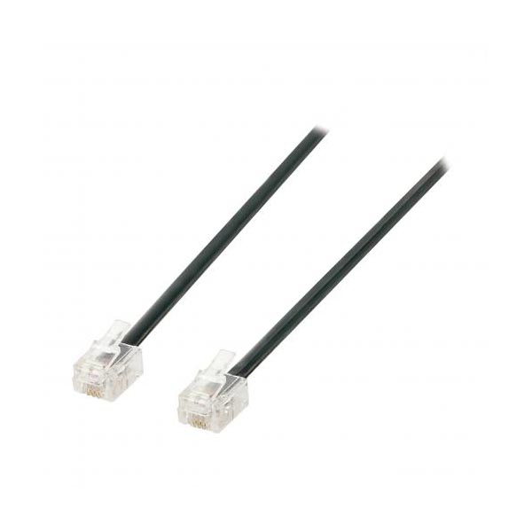 Καλώδιο Well 3M Μαύρο Σύνδεσης Rj11 6p4c TEL-0012-3BK-WL