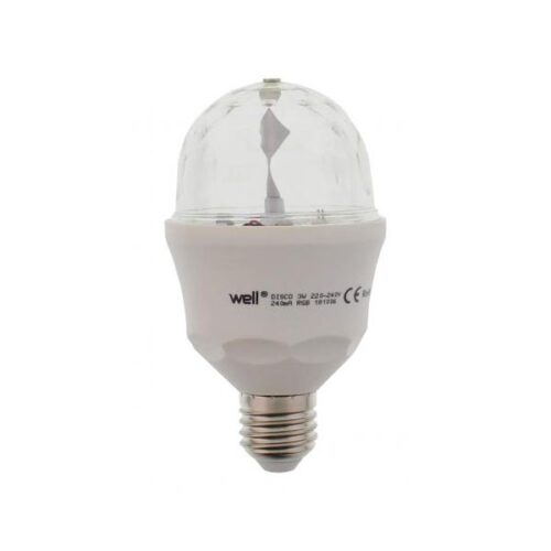 Λάμπα Disco LED E27 3W RGB Well LEDLRGBN-DISCO3E27-WL