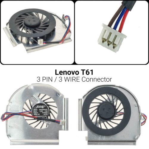 3 PIN Ανεμιστήρας Lenovo T6142W2460 42W2461FOR IBM T61 T61PIBM T500 T400 W500