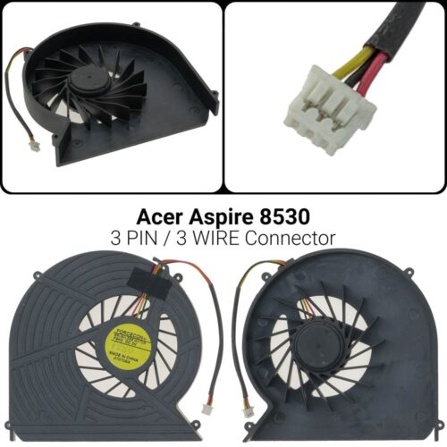 3 PIN3 WIREΑνεμιστήρας Acer 8530Acer Aspire 8530 8730 8735 Packard Bell DT85DFS601605HB0T 8530G-754G64MAcer 8730 8730G 7740 7740z 7740g