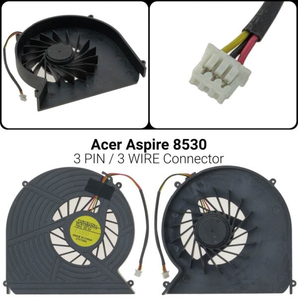 3 PIN3 WIREΑνεμιστήρας Acer 8530Acer Aspire 8530 8730 8735 Packard Bell DT85DFS601605HB0T 8530G-754G64MAcer 8730 8730G 7740 7740z 7740g