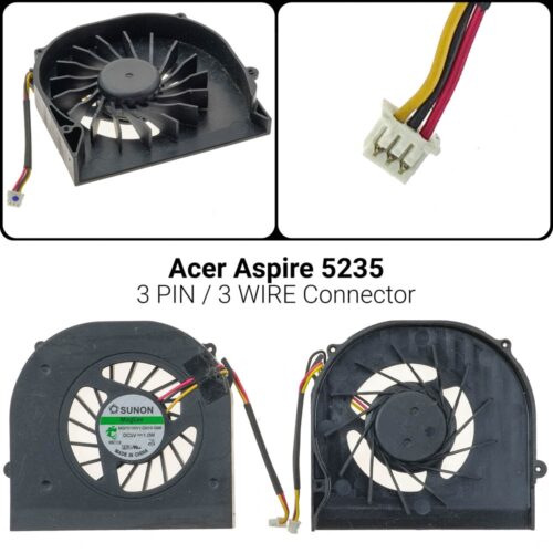 3 PIN3 WIREΑνεμιστήρας Aspire 5235 5335 5535 5735 5735ZAB6905HX-E03 DFS531405MC0T5335 5735 5735Z 5735G 5535 5235