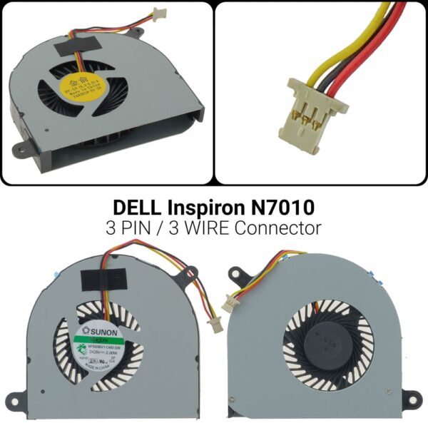 3 PIN3 WIREΑνεμιστήρας DELL N701017R N7010MF60100V1