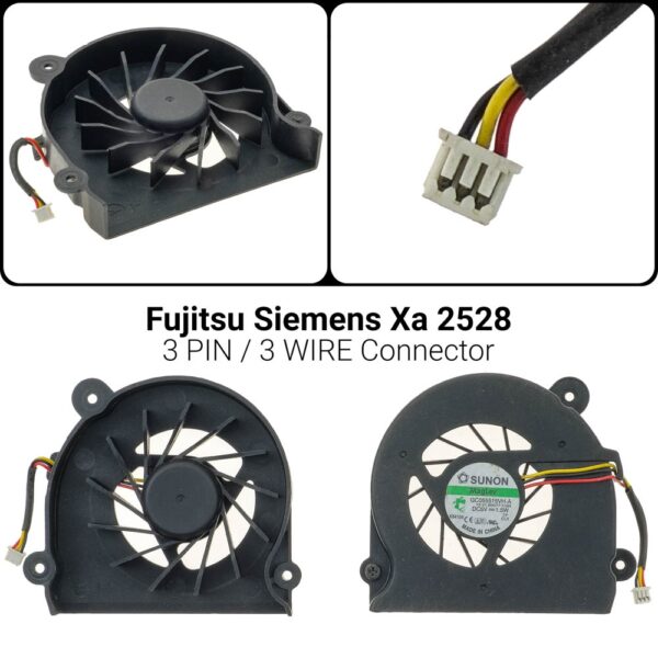 3 PIN3 WIREΑνεμιστήρας Fujitsu Siemens AMILO Xa 2528Xa 2528 Xa 2529XA2528 XA2529GC055515VH-A