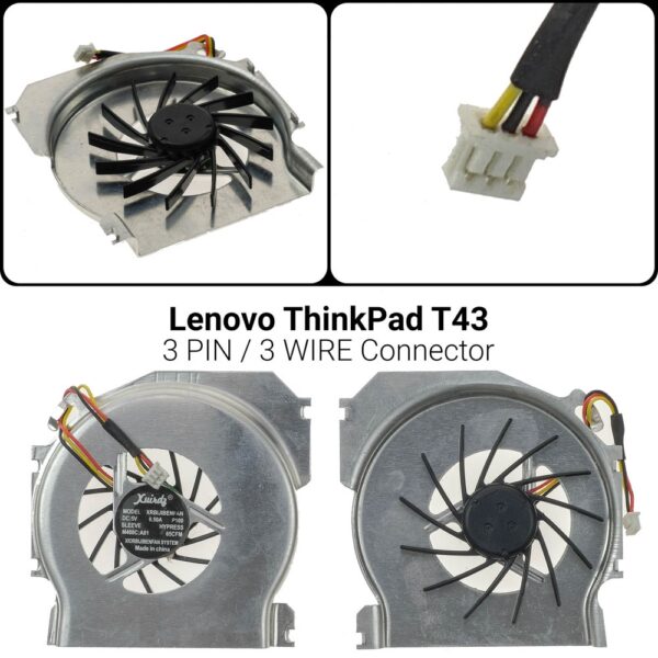 3 PIN3 WIREΑνεμιστήρας Lenovo t43T40 T41 T42 T43 T43PT43 T40 T41 T42 T41P T42P