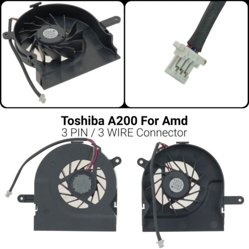 3 PIN3 WIREΑνεμιστήρας Toshiba A200 For AmdSatellite A200 A201 A202 A203 A204 A205 A210 A215 UDQFZZR29C1N 6033B0012401A200 A205 A210 A215 