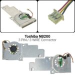 3 PIN3 WIREΑνεμιστήρας Toshiba NB255 NB200 GC053507VH-ANB200 NB201 NB205 FOR ACER AOD150 AOD250AT081008ZX0