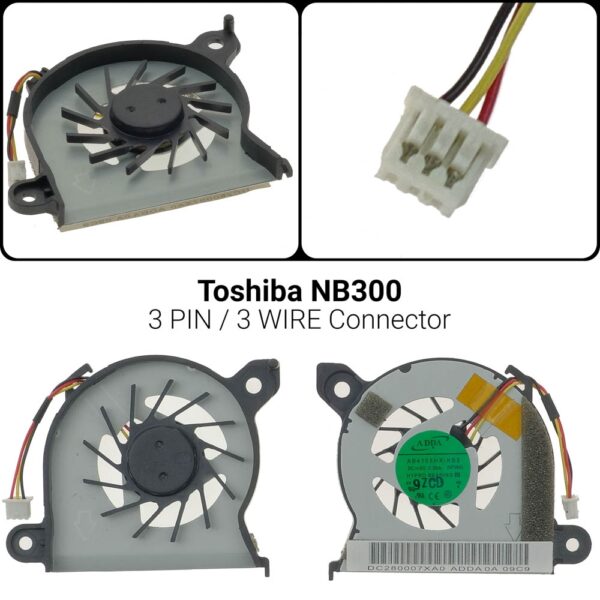 3 PIN3 WIREΑνεμιστήρας Toshiba NB300Toshiba N410 N411 N415 NB305 NB300AB4105HX-KB3