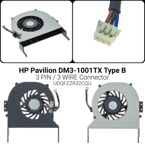 3 PINDM3-1001TX fan UDQFZZR32CQUΑνεμιστήρας HP DM3 1001TX type B