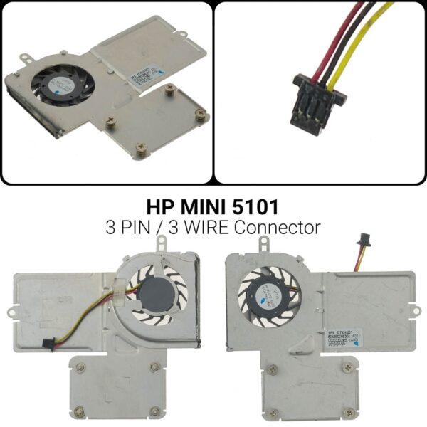 3 PINΑνεμιστήρας HP MINI 5101UDQFYFR11C1N HP MINI 5101 5102 5103598452-001