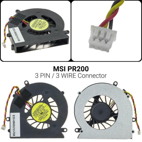 3 PINΑνεμιστήρας MSI PR200 1221 E33-0900210-F05