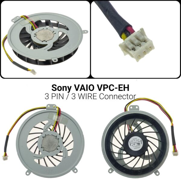 3 PINΑνεμιστήρας S.V VPC-EHSony Vaio VPC-EE4FNE7FAN010PCG-71811L