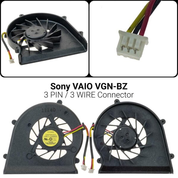 3 PINΑνεμιστήρας Sony BZ VGN-BZDQ5D566CE00 MCF-C25BM05NUDQF2JR02CQU MCF-C25BM05