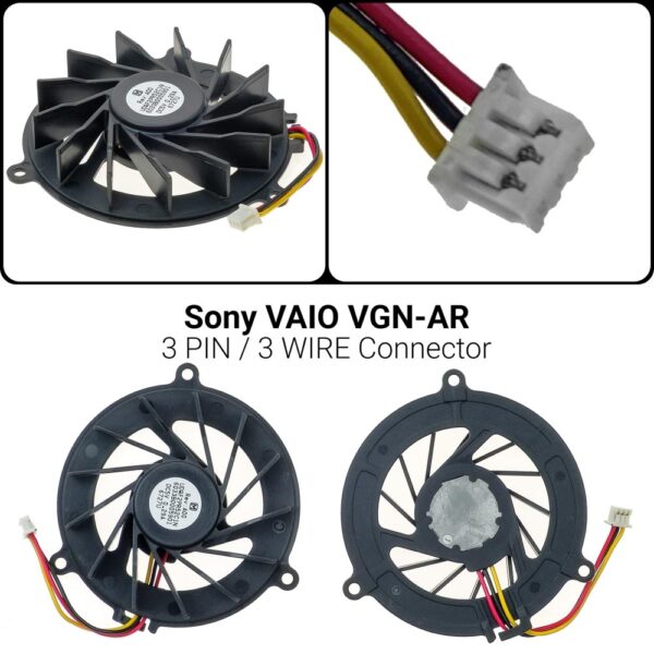 3 PINΑνεμιστήρας Sony Vaio PCG-8X2L VGN-AR320E UDQF2PH53CF0