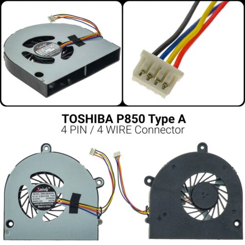 4 PIN ToshibaΠροσοχή στο μέγεθος που έχει το φυσάκιCPU Fan P775 P775D P855 P855D DC280009UD0