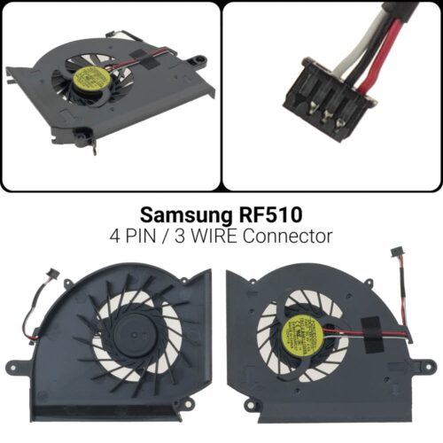 4 PIN3 WIREΑνεμιστήρας SAMSUNG RF411 RF410 RF510 RF511SAMSUNG RF510 RF511 RF710 RF711 RF712 FORCECON DFS651605MC0T