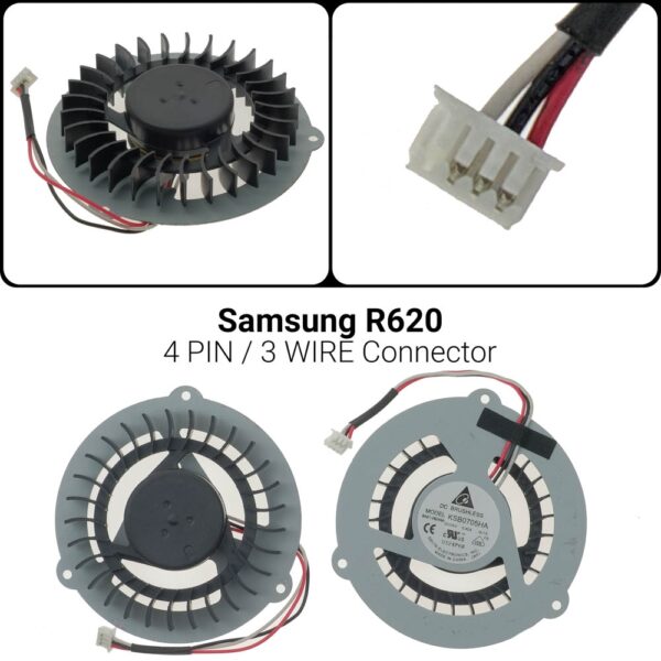 4 PIN3 WIREΑνεμιστήρας Samsung R620R430 R467 R460 R468 R515 R425 R620 R522 X460r467 r460 r468 r515 r425 r620 r522 x460