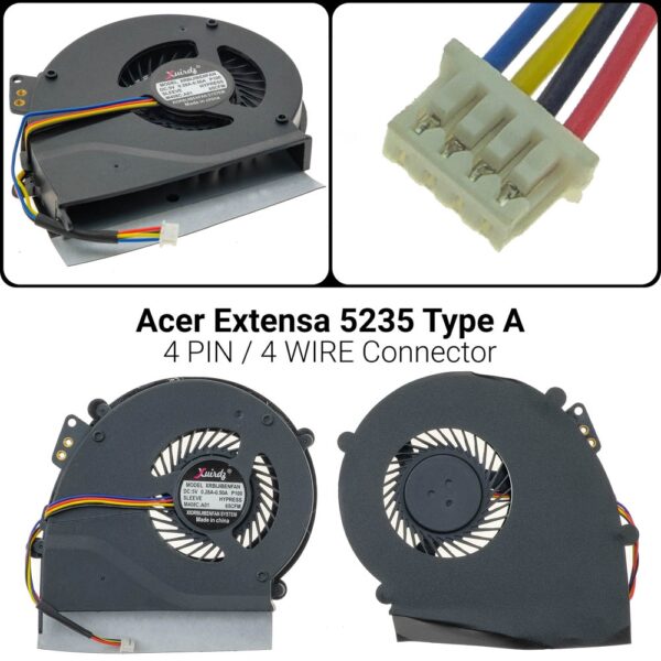 4 PIN4 WIREACER Extensa 5235 5635 AB0805HX-TBBAcer Extensa 5235 5635 5635ZG ZR6 MF60090V1-C120-S995235 5635 5635Z 635ZG