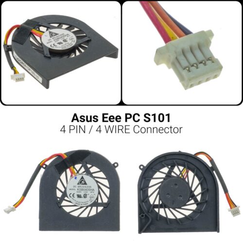 4 PIN4 WIREAsus Asus EEEPC S101 ΑνεμιστήραςKSB0405HA-8F70