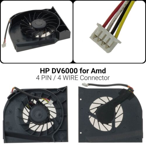 4 PIN4 WIREΑνεμιστήρας HP DV6000 for AmdDV6000 DV6100 DV6200 DV6500 DV6800Ανεμιστήρας DV6770ET