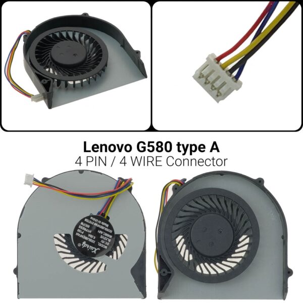 4 PIN4 WIREΑνεμιστήρας Lenovo G580G480 G480A G480AM G485 G580 G580AMG480 G480A G580 G580A G585KSB05105HB