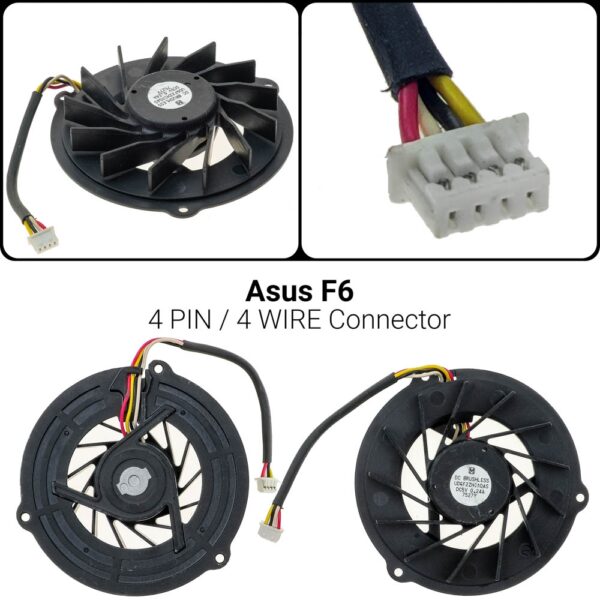 4 PINAsus F6 F6ALaptop Ανεμιστήρας F6 F6A ΑνεμιστήραςV2 V2X V2JE F6 F6V F6S F6E F6VE F9F F9 F9D F9DC F9S F9E F9JF6 F6V F6S F6E F6VE