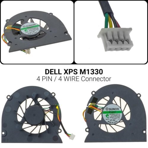 4 PINDELL XPS M1330 M1310 M1318 PP25L Ανεμιστήρας