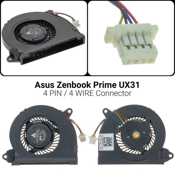 4 PINFAsus Zenbook Prime UX21A UX31 ΑνεμιστήραςASUS Zenbook UX21A UX31