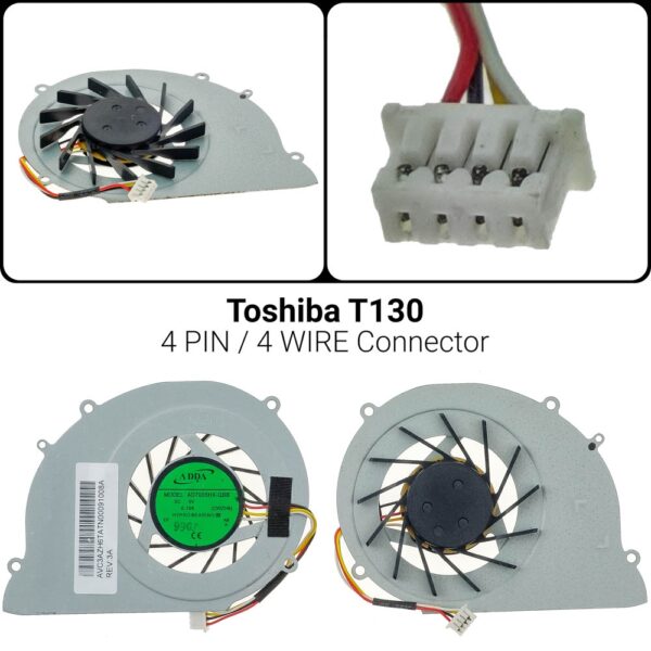 4 PINToshiba T130 131 T132 ΑνεμιστήραςT130 T131 T132 T134 T135 Ferrari One 200