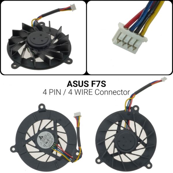 4 PINΑνεμιστήρας ASUS F7SASUS F7/F7J/F7S/F7K/F7T/F7F