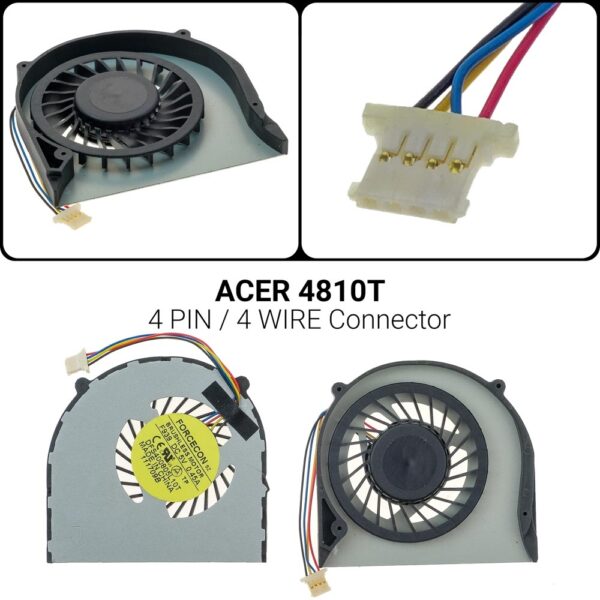 4 PINΑνεμιστήρας Acer 4810T 5810 5810T 4810T 5810TZ 4810 MS2271