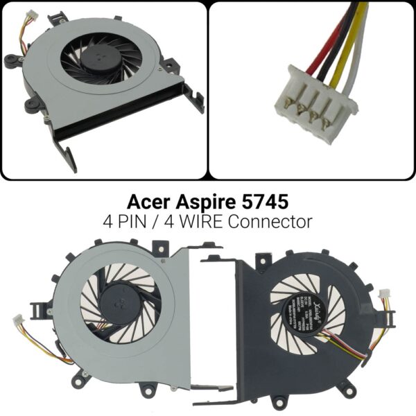  4 PINΑνεμιστήρας Acer 5745 MG75090V1-B030-S994745 4820T 4820 4745G 4553 5745 5820TG 4820TG-6847 MG75090V1