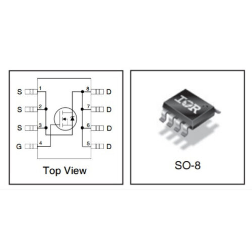 IRF7836PbF N-Channel HEXFET Power MOSFET&nbsp;F7836VDS = 30VID = 17A @ VGS = 10V